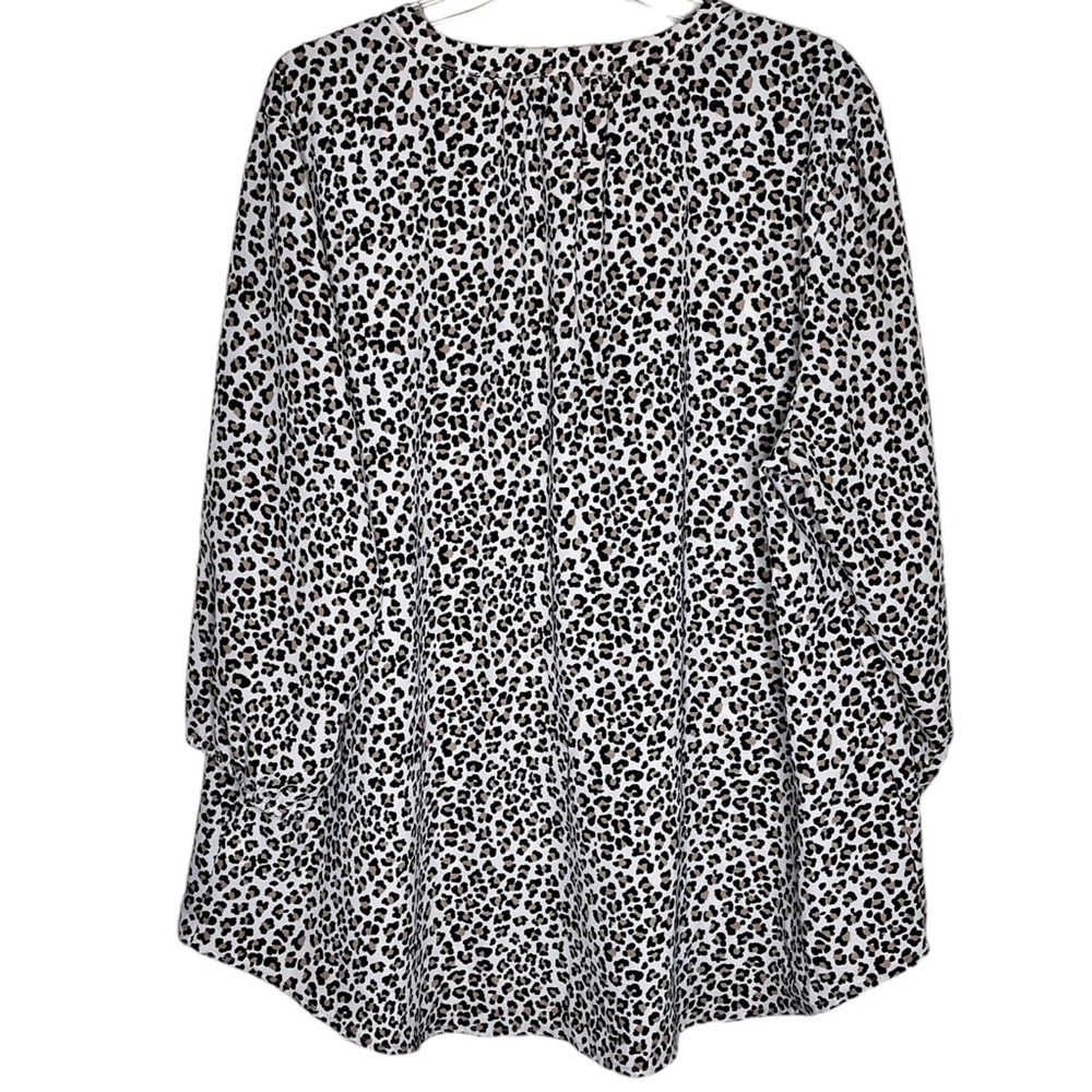 Maurices Leopard Print Button Down Blouse Womens … - image 2